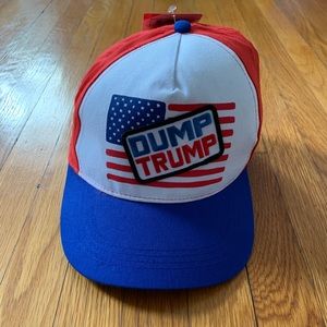 Dump Trump Flag SnapBack hat NWT